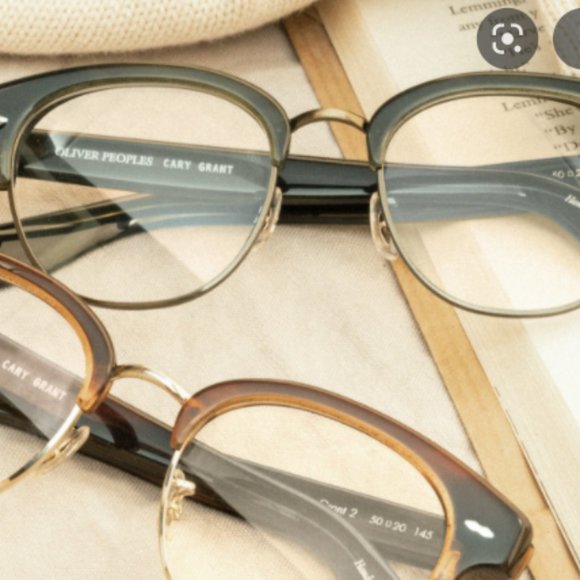 Oliver Peoples Cary Grant 2 Optical Frames in Emerald Bark MSRP$436 Great Gift - Picture 2 of 16